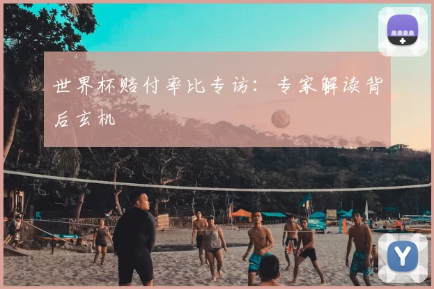 世界杯赔付率比专访:专家解读背后玄机